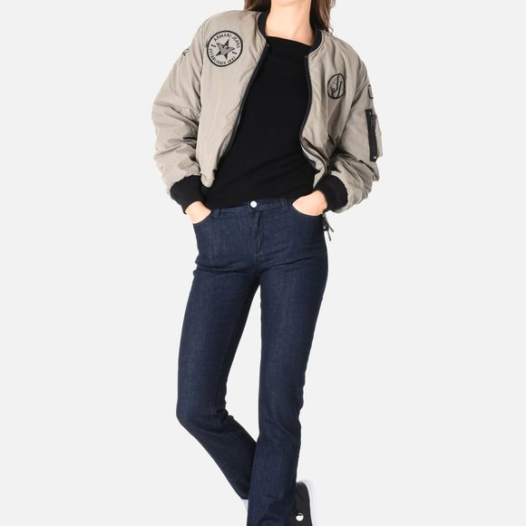 ARMANI JEANS  WOMEN'S STRAIGHT FIT RAW DENIM JEANS - Picture 2 of 7